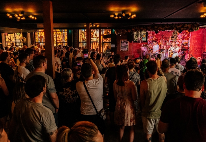 Church - Temple of Fun filled with people