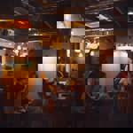 The interior of LYKKE Sheffield.