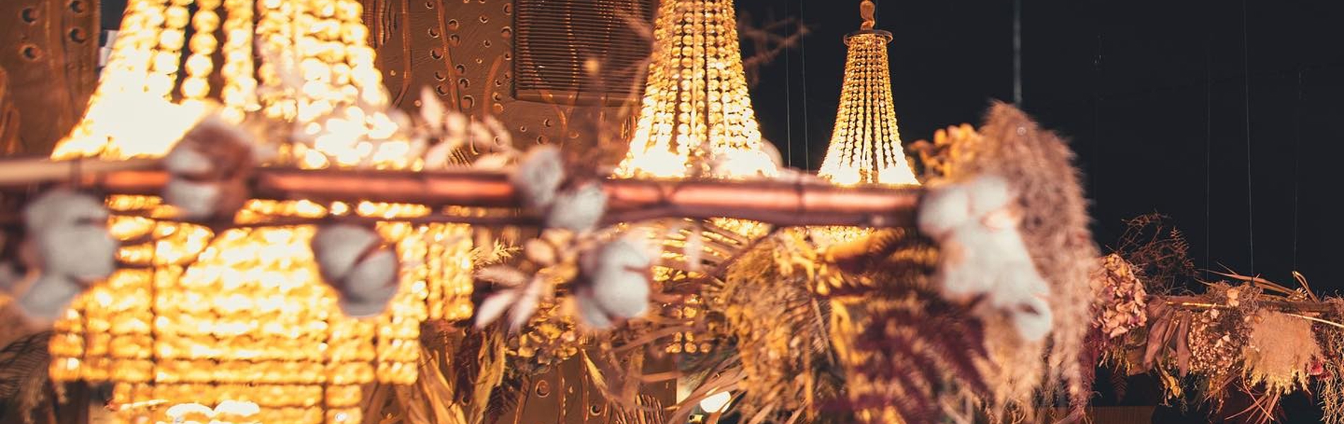 Chandelier lighting at True Loves.