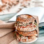 Bagel sandwiches at Aesthete Coffee + Kitchen.