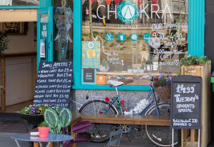 Entrance to The Chakra Lounge.