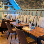 Inside The Schoolrooms restaurant.