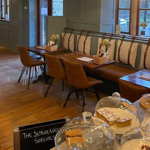 Inside The Schoolrooms restaurant.