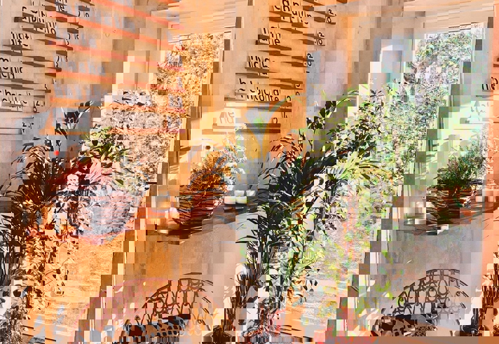 Inside Aesthete Coffee + Kitchen.