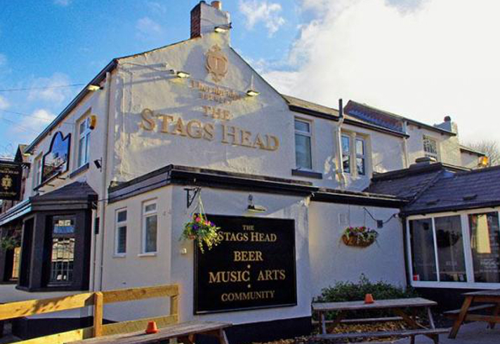 The exterior of The Stag's Head.