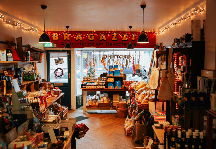 The interior of Bragazzi's.