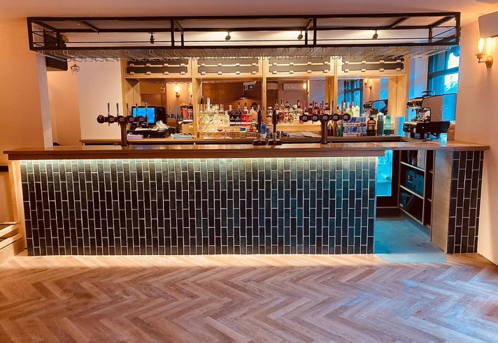 The bar at The Dark Horse.