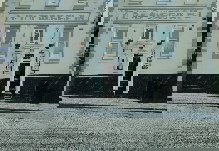 The exterior of The Brothers Arms.