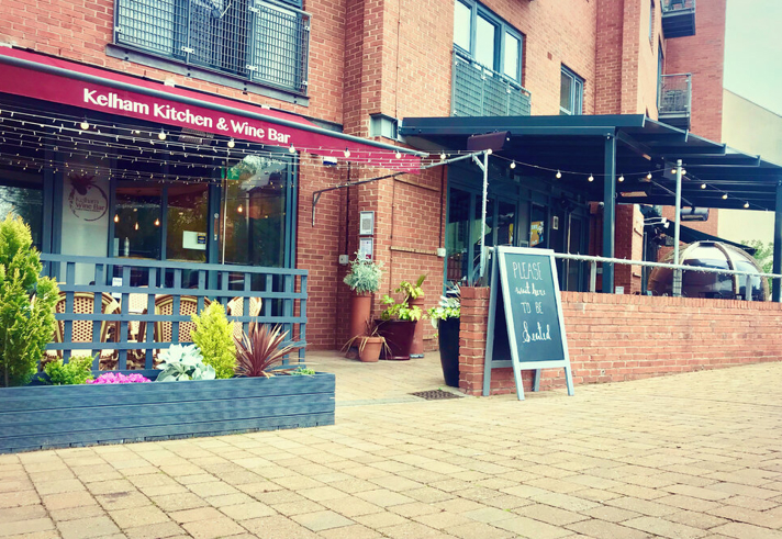 The exterior of Kelham Kitchen & Wine Bar.